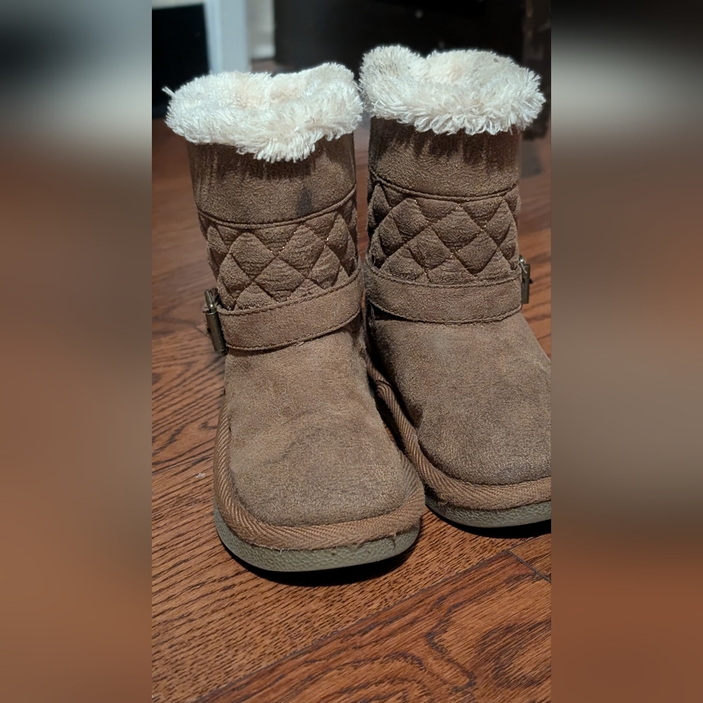 Faux Leather Winter Boots